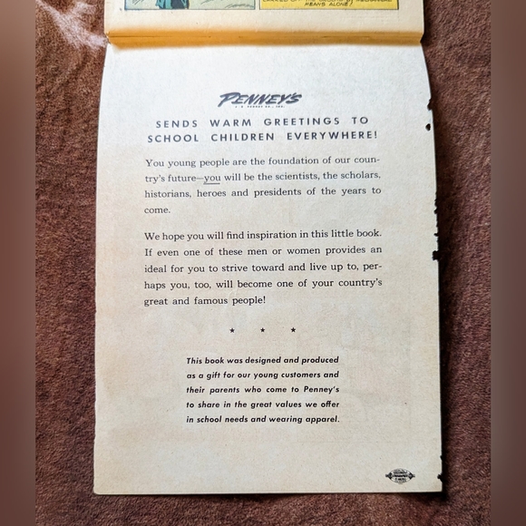 Vintage 1947 48 Famous Americans From JCPENNEY Comic Book - Picture 5 of 14